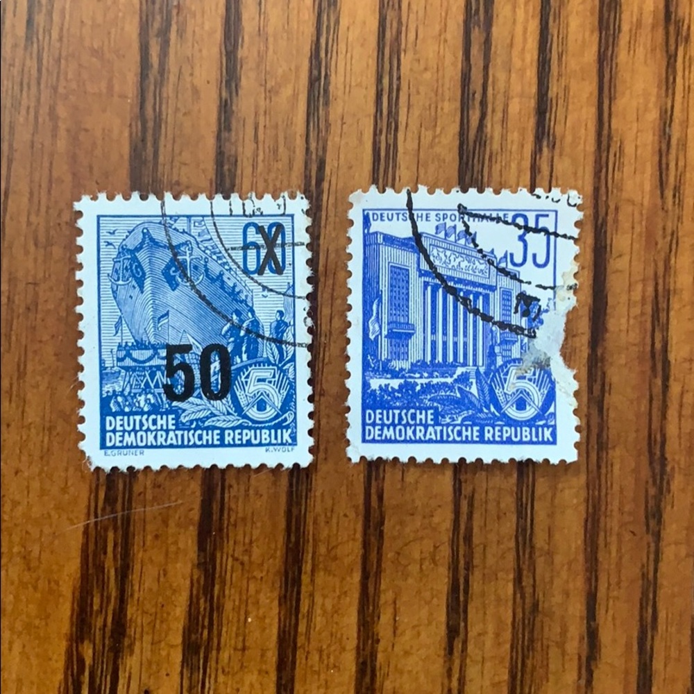 2 Old German stamps